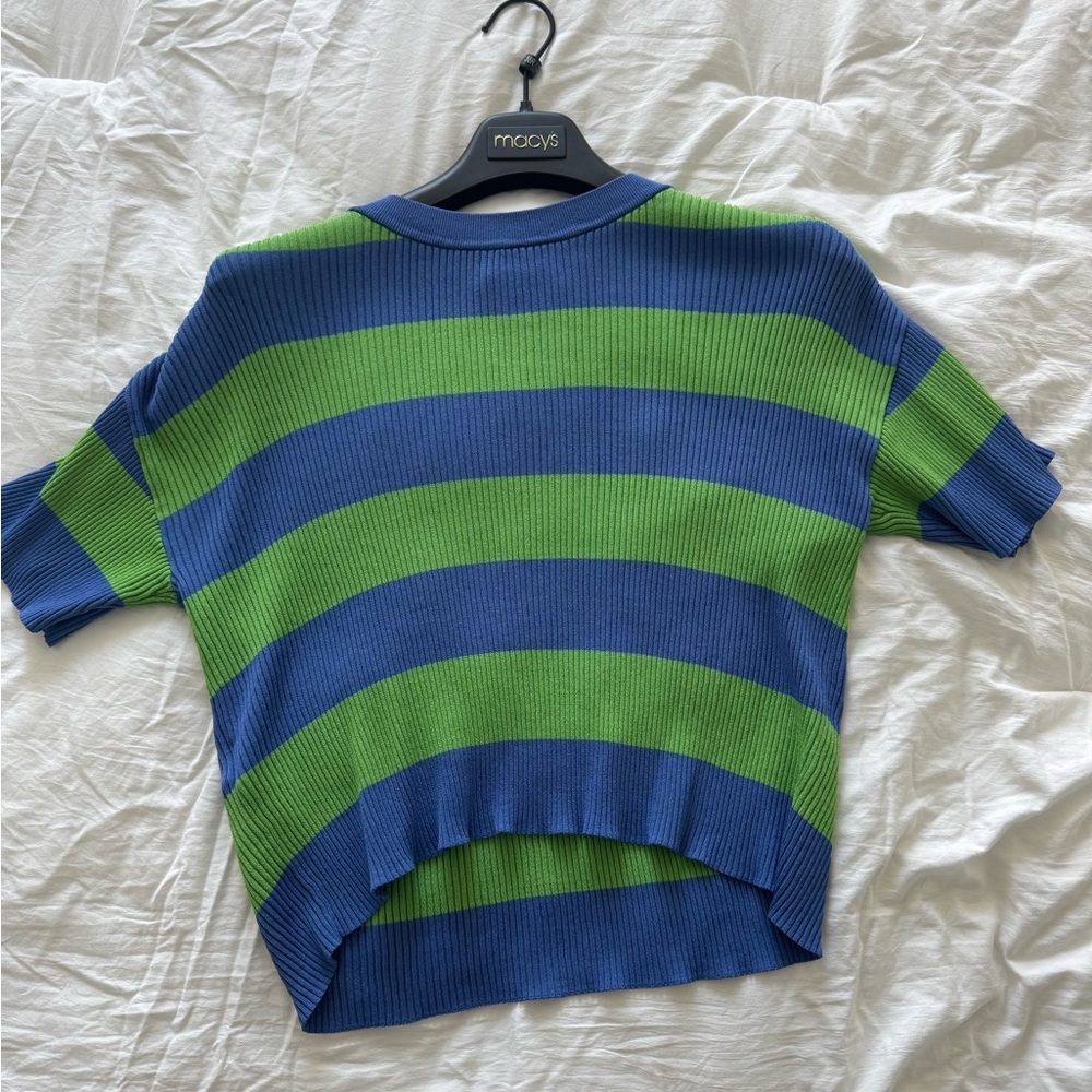 Mango Blue and Green Shirt